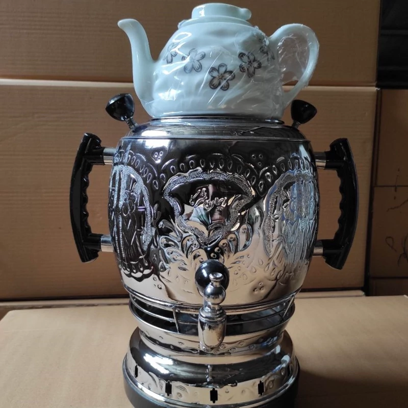 سماور گازی مدل آپلوم سه کاره با قوری