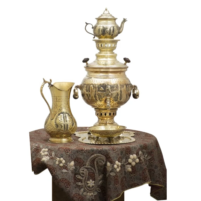 سماور 6 کروی برنجی