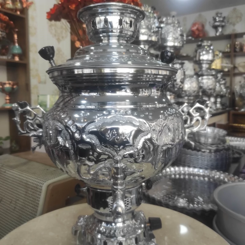 سماور گازی مدل مهسان سماور برنجی